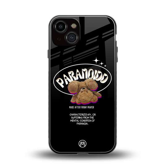 paranoid back phone cover | glass case for iphone 13
