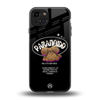 paranoid back phone cover | glass case for iphone 15