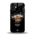 paranoid back phone cover | glass case for iphone 16 plus