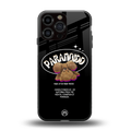 paranoid back phone cover | glass case for iphone 16 pro max
