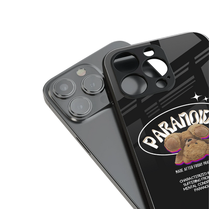 paranoid back phone cover | glass case for iphone 13 pro max
