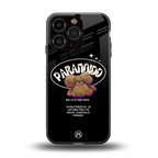 paranoid back phone cover | glass case for iphone 16 pro
