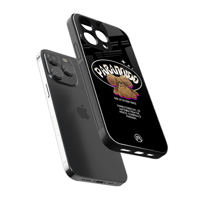 paranoid back phone cover | glass case for iphone 16 pro