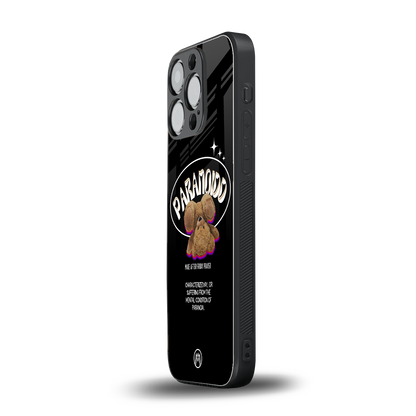 paranoid back phone cover | glass case for iphone 16 pro
