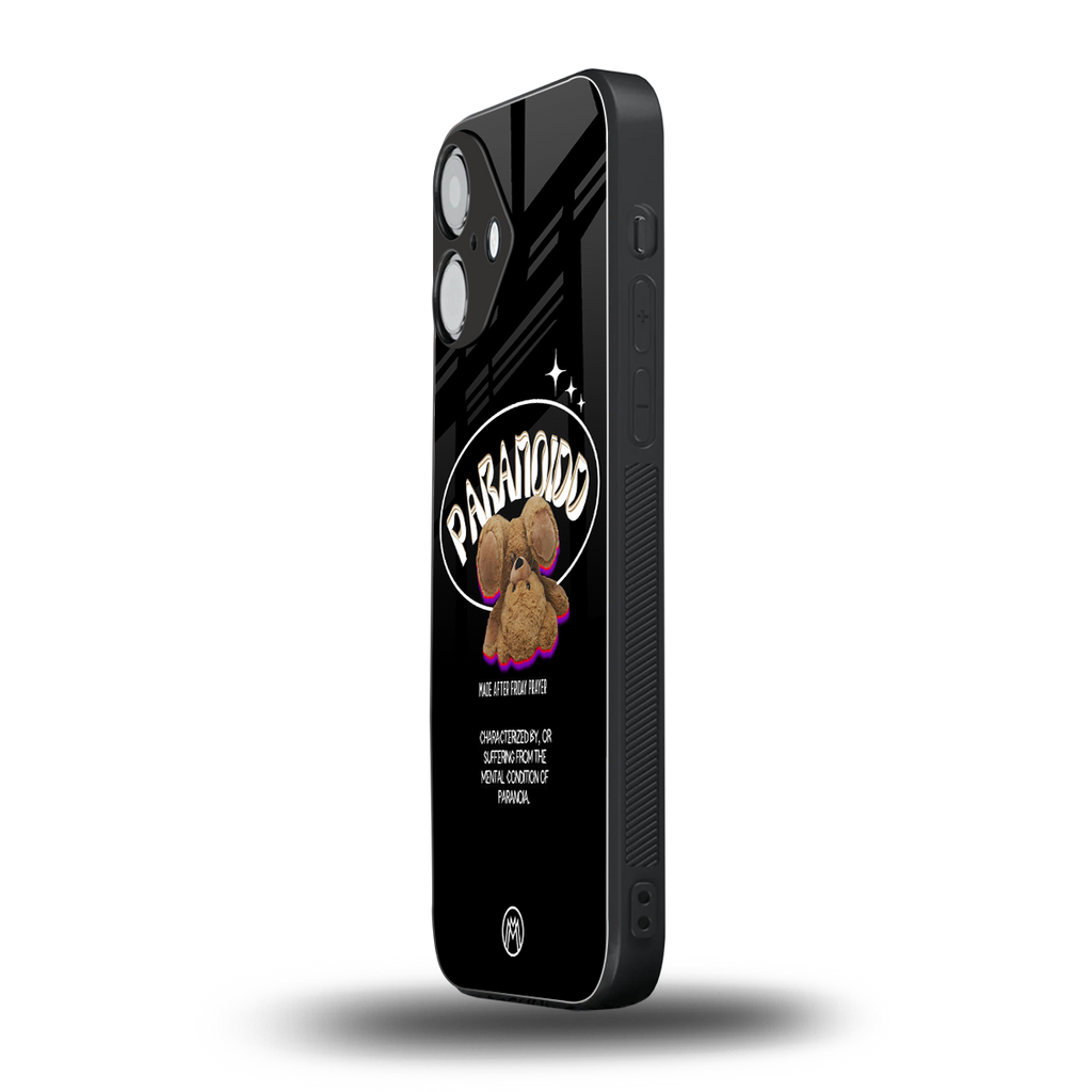 paranoid back phone cover | glass case for iphone 16