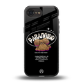paranoid back phone cover | glass case for iphone 16e