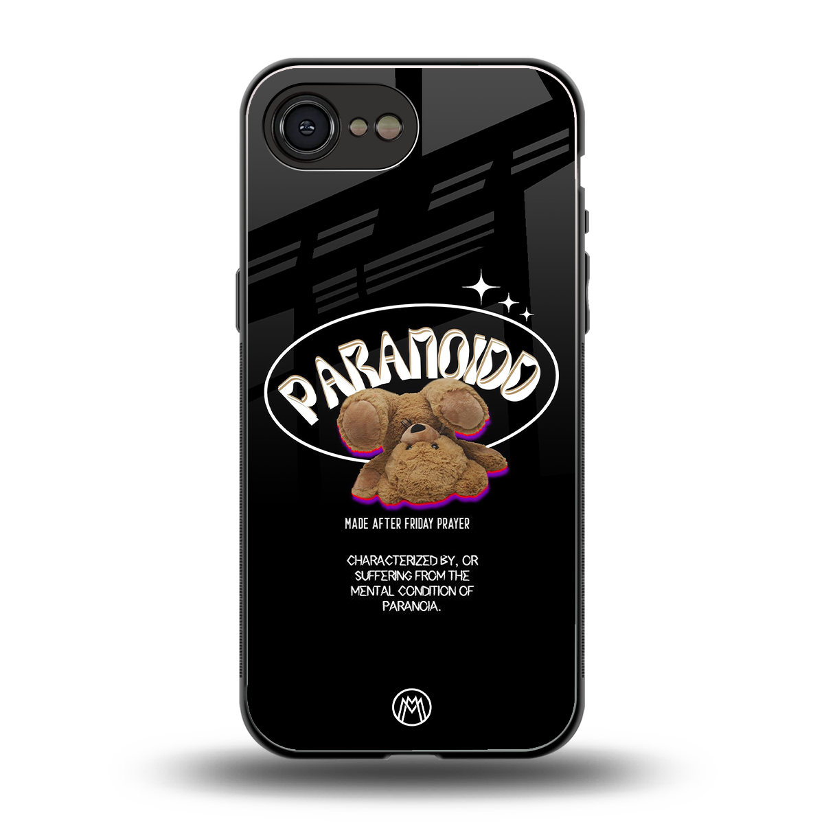 paranoid back phone cover | glass case for iphone 16e