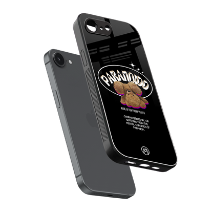 paranoid back phone cover | glass case for iphone 16e