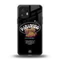paranoid back phone cover | glass case for nothing phone 2