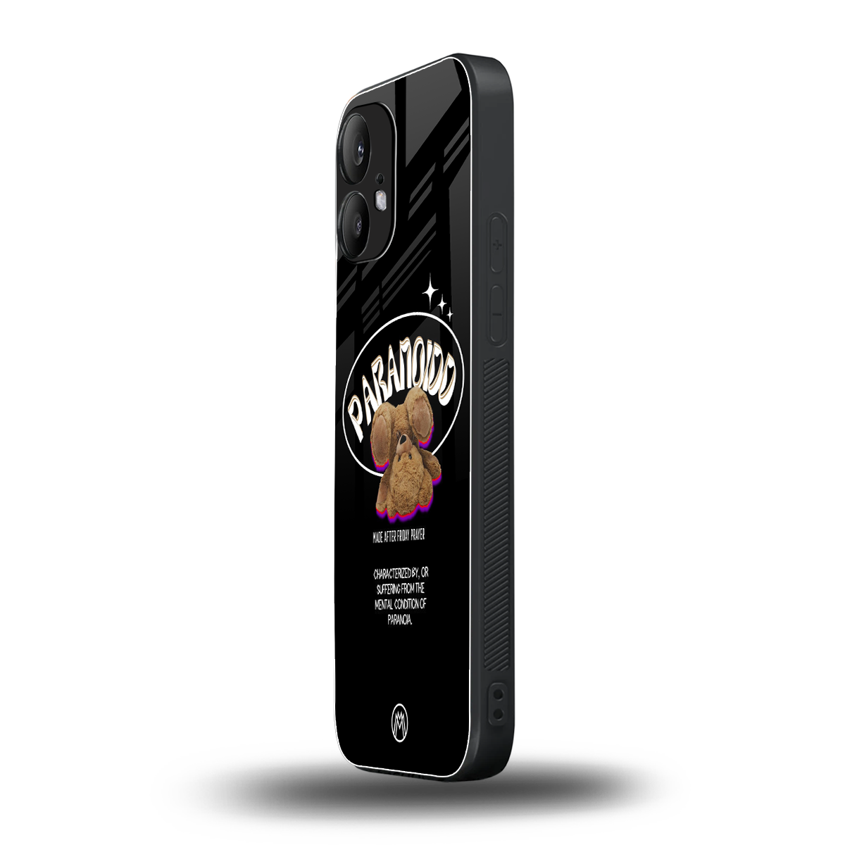 paranoid back phone cover | glass case for nothing phone 2