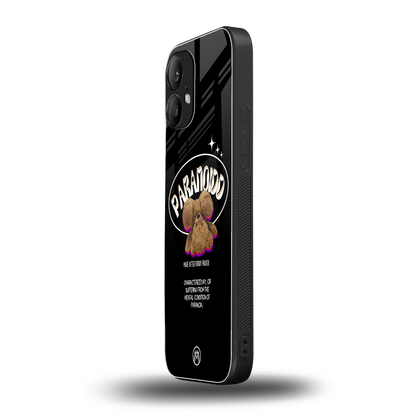 paranoid back phone cover | glass case for nothing phone 2