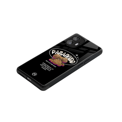 paranoid back phone cover | glass case for nothing phone 2