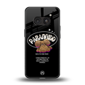 paranoid back phone cover | glass case for nothing phone 2a