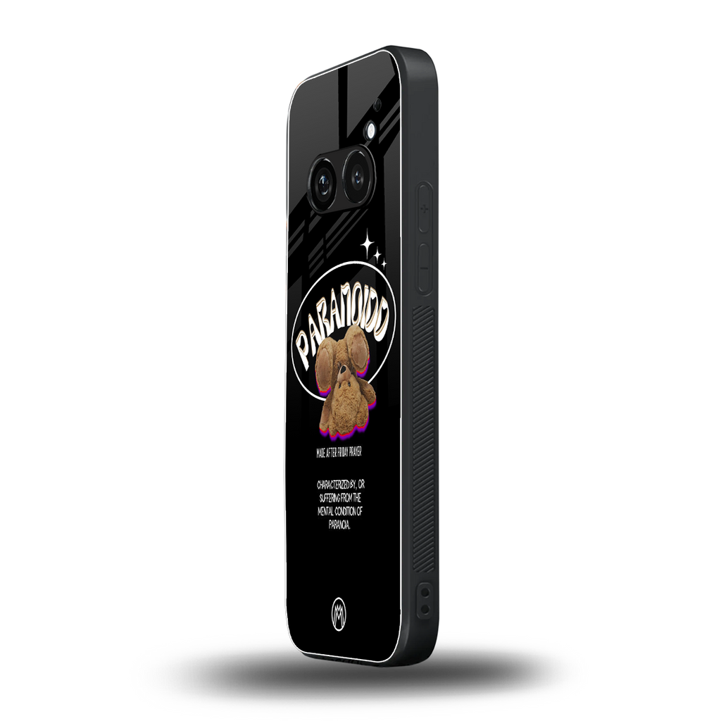 paranoid back phone cover | glass case for nothing phone 2a