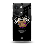 paranoid back phone cover | glass case for oneplus nord 3