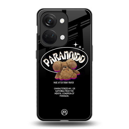 paranoid back phone cover | glass case for oneplus nord 3