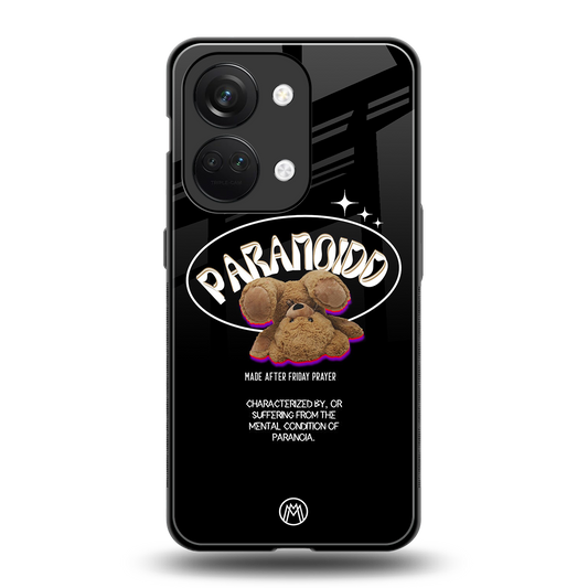 paranoid back phone cover | glass case for oneplus nord 3