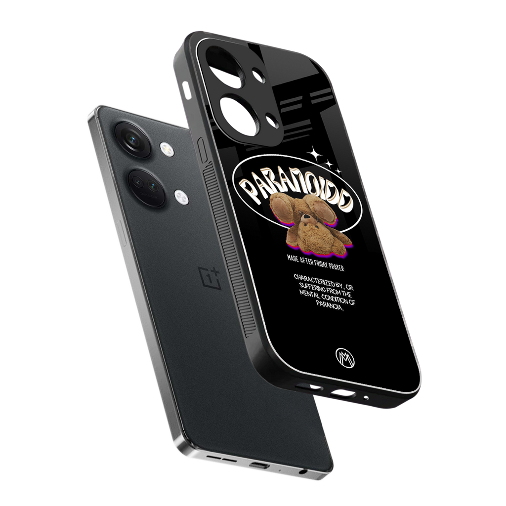 paranoid back phone cover | glass case for oneplus nord 3