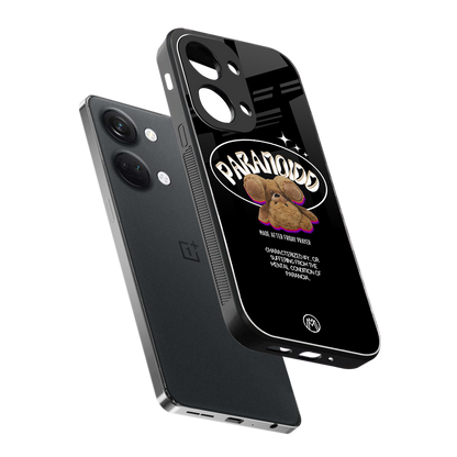 paranoid back phone cover | glass case for oneplus nord 3