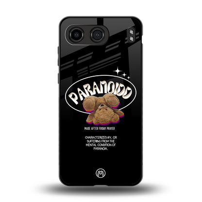 paranoid back phone cover | glass case for oneplus nord 4
