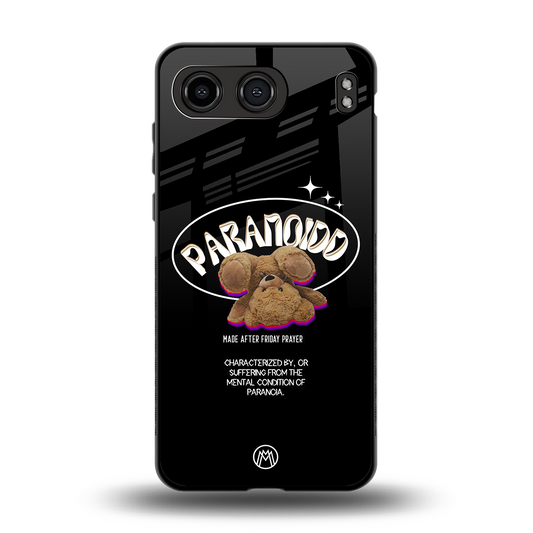 paranoid back phone cover | glass case for oneplus nord 4