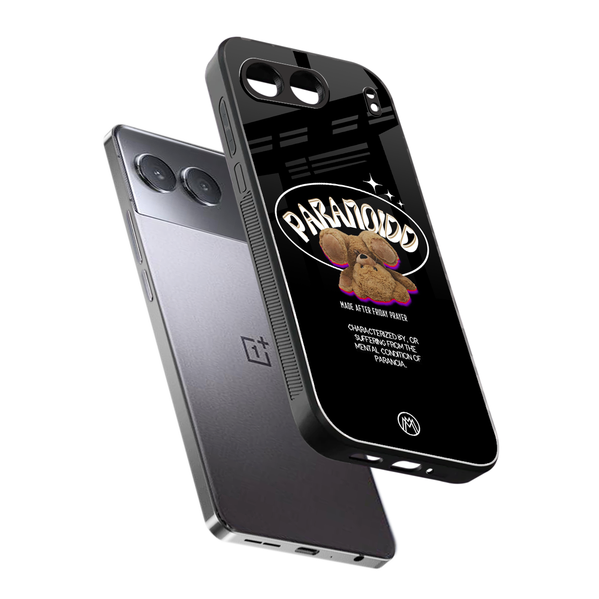 paranoid back phone cover | glass case for oneplus nord 4