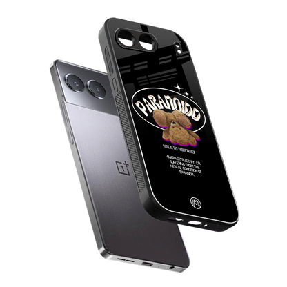 paranoid back phone cover | glass case for oneplus nord 4