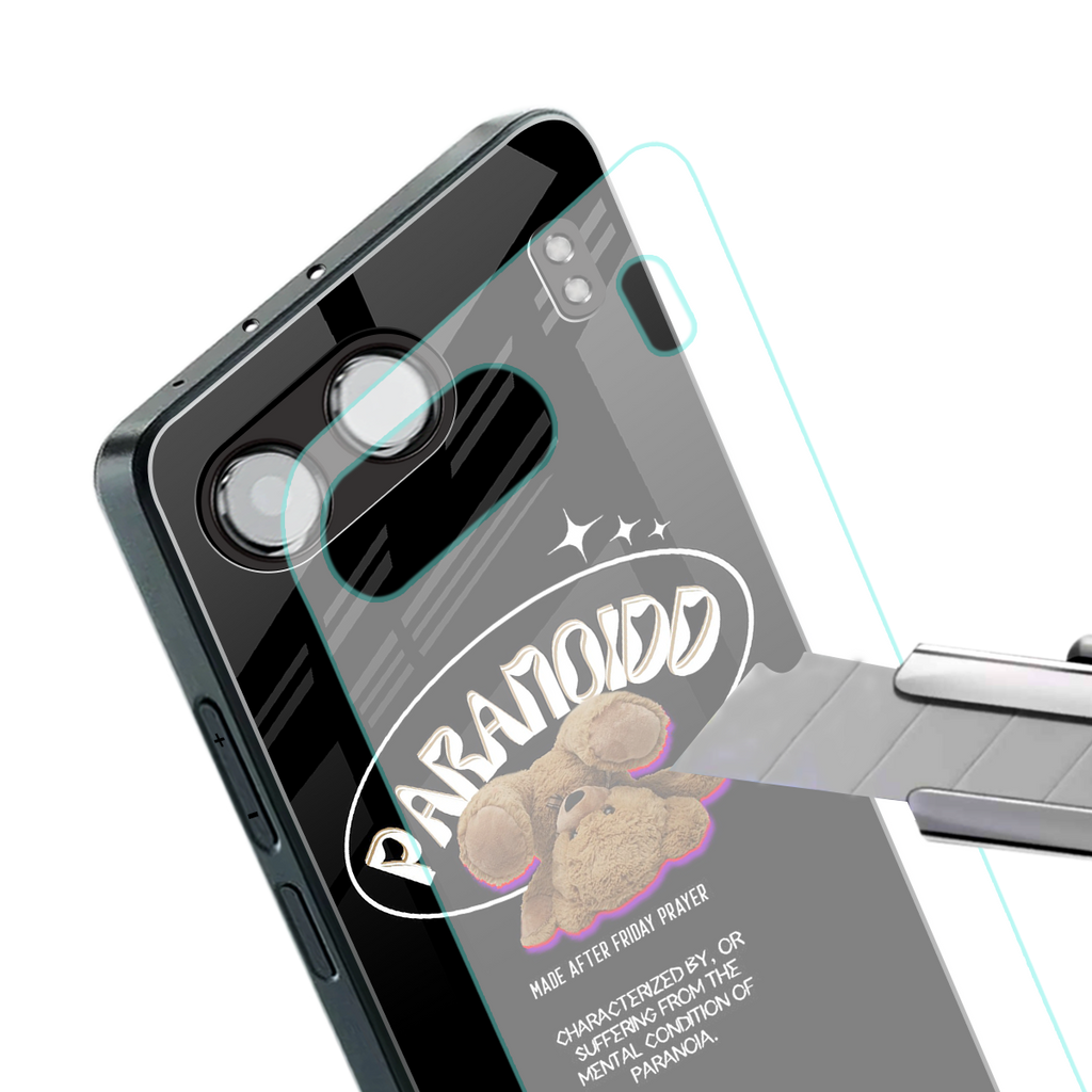 paranoid back phone cover | glass case for oneplus nord 4
