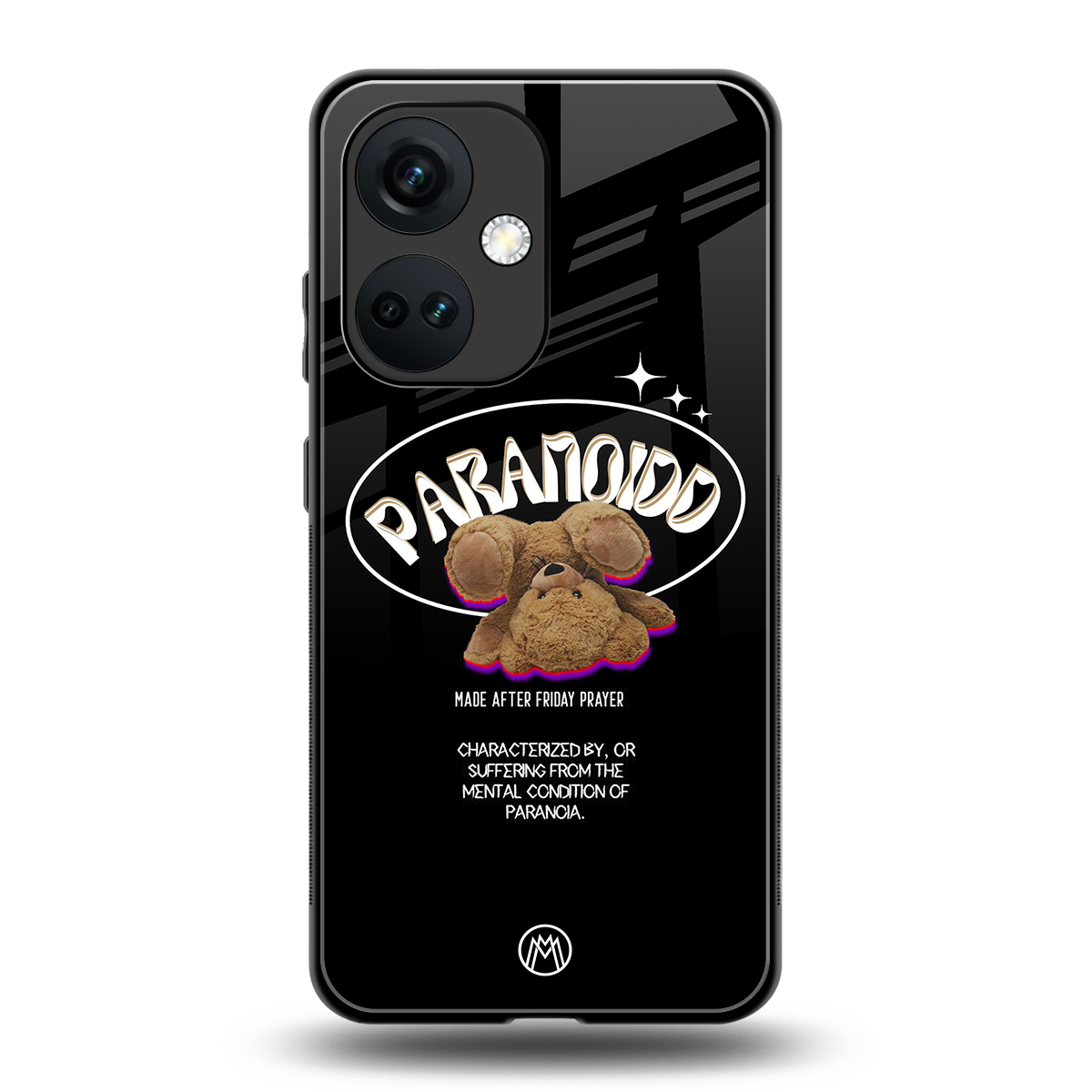 paranoid back phone cover | glass case for oneplus nord ce 3