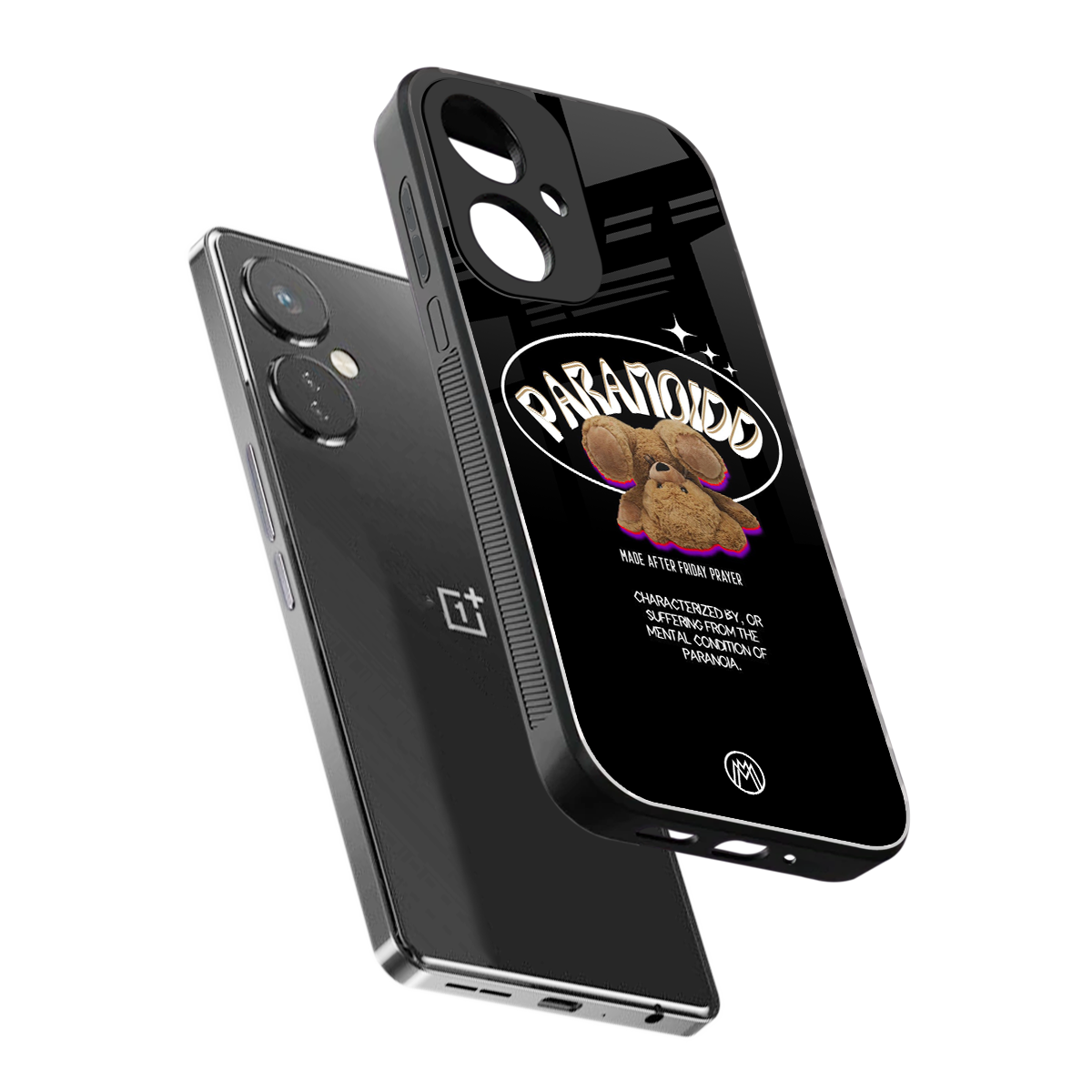 paranoid back phone cover | glass case for oneplus nord ce 3