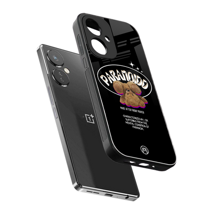 paranoid back phone cover | glass case for oneplus nord ce 3