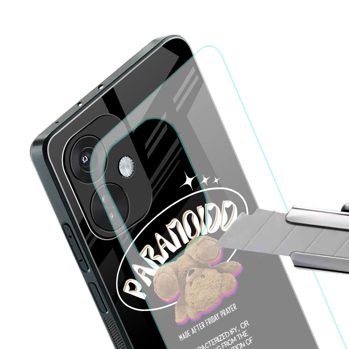 paranoid back phone cover | glass case for oneplus nord ce 3