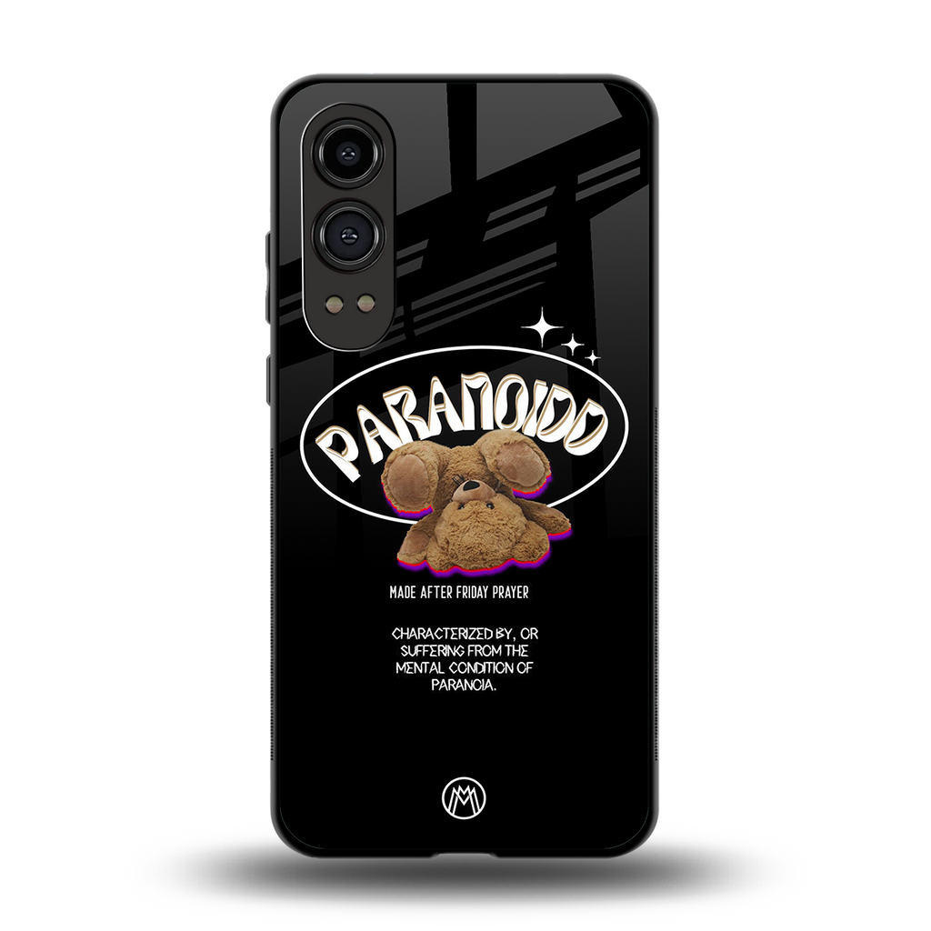 paranoid back phone cover | glass case for oneplus nord ce 4 lite
