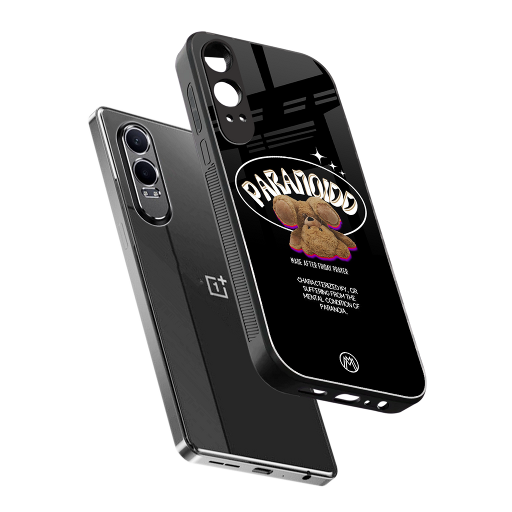 paranoid back phone cover | glass case for oneplus nord ce 4 lite