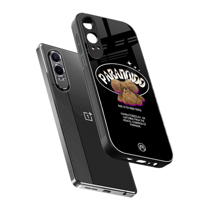 paranoid back phone cover | glass case for oneplus nord ce 4 lite