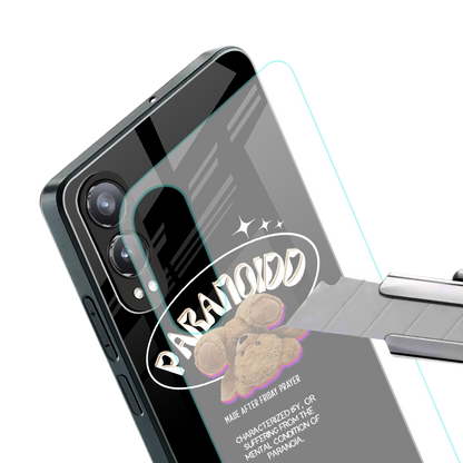 paranoid back phone cover | glass case for oneplus nord ce 4 lite