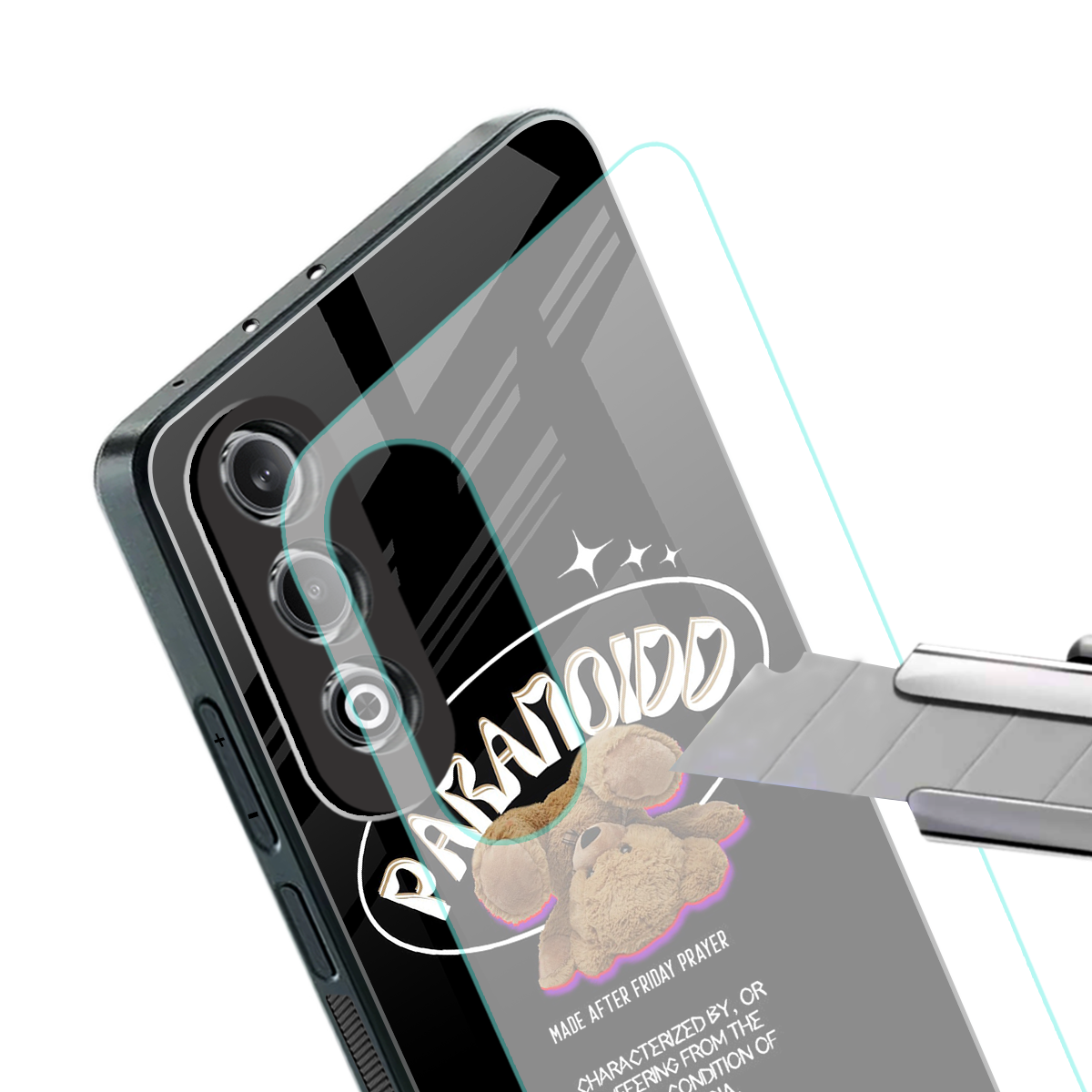 paranoid back phone cover | glass case for oneplus nord ce 4