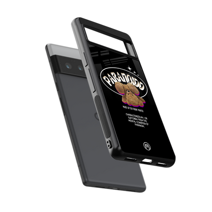 paranoid back phone cover | glass case for google pixel 6 pro