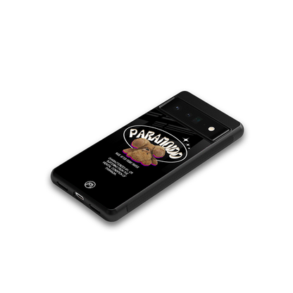 paranoid back phone cover | glass case for google pixel 6 pro
