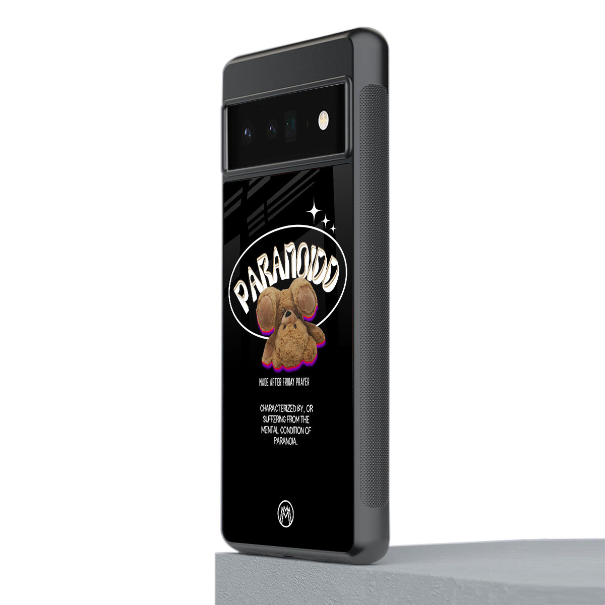 paranoid back phone cover | glass case for google pixel 6 pro