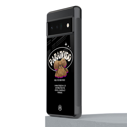paranoid back phone cover | glass case for google pixel 6 pro