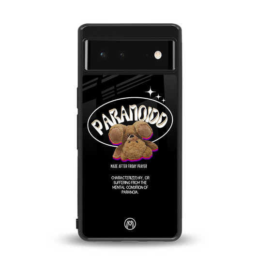paranoid back phone cover | glass case for google pixel 6