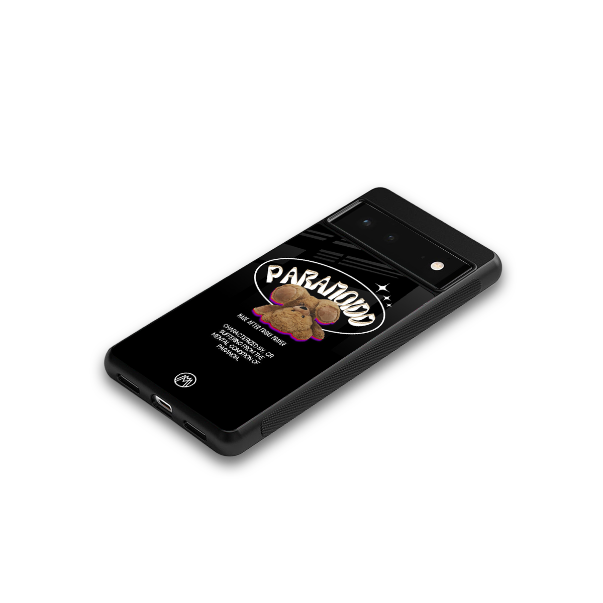 paranoid back phone cover | glass case for google pixel 6