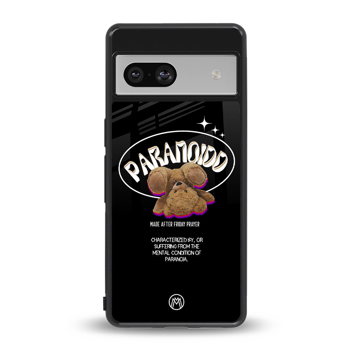 paranoid back phone cover | glass case for Google Pixel 7A