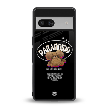 paranoid back phone cover | glass case for Google Pixel 7A