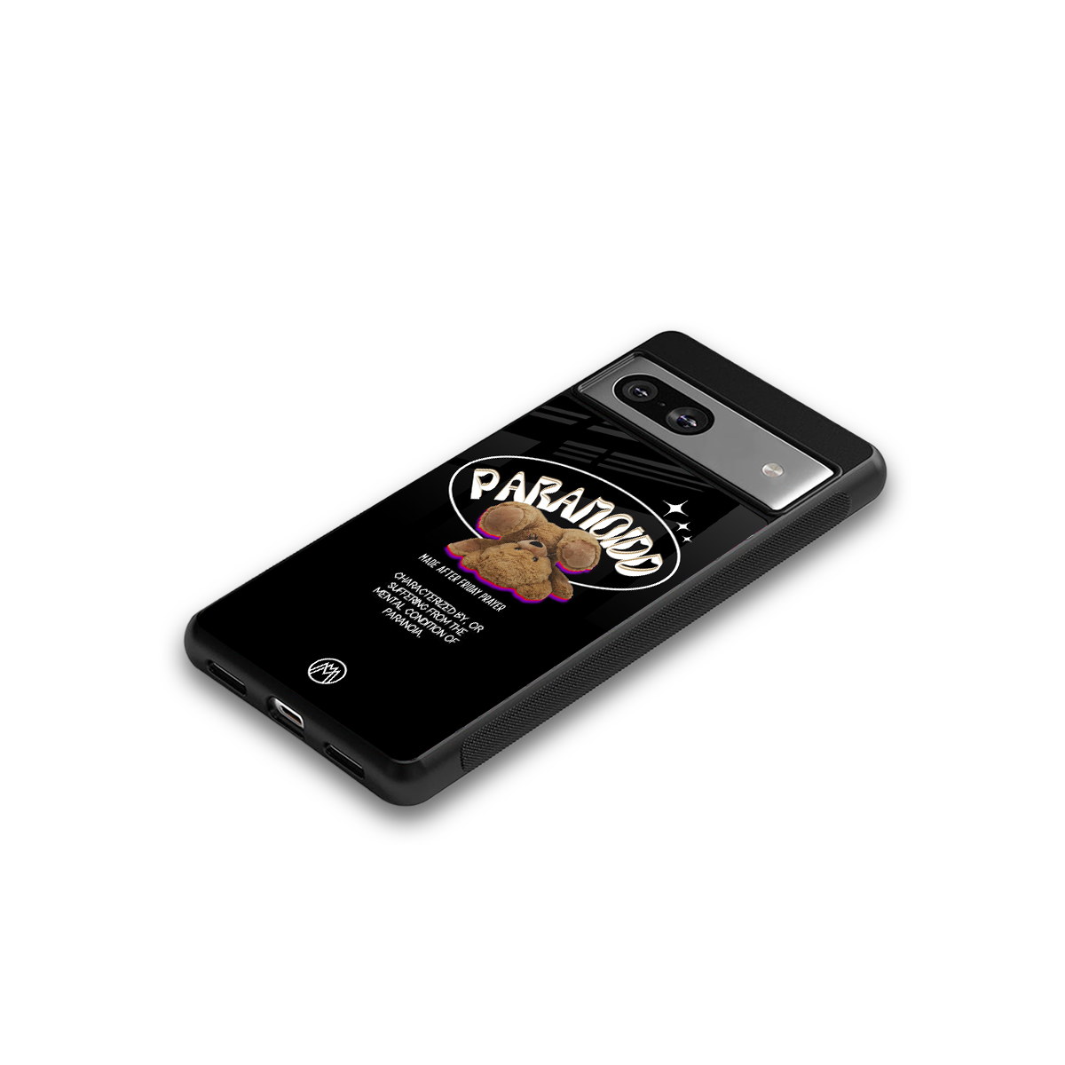paranoid back phone cover | glass case for Google Pixel 7A