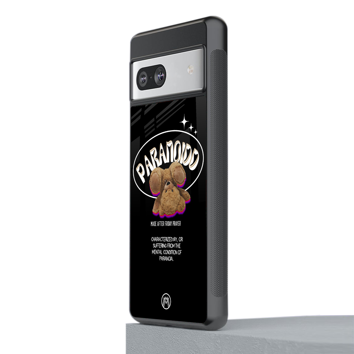 paranoid back phone cover | glass case for Google Pixel 7A