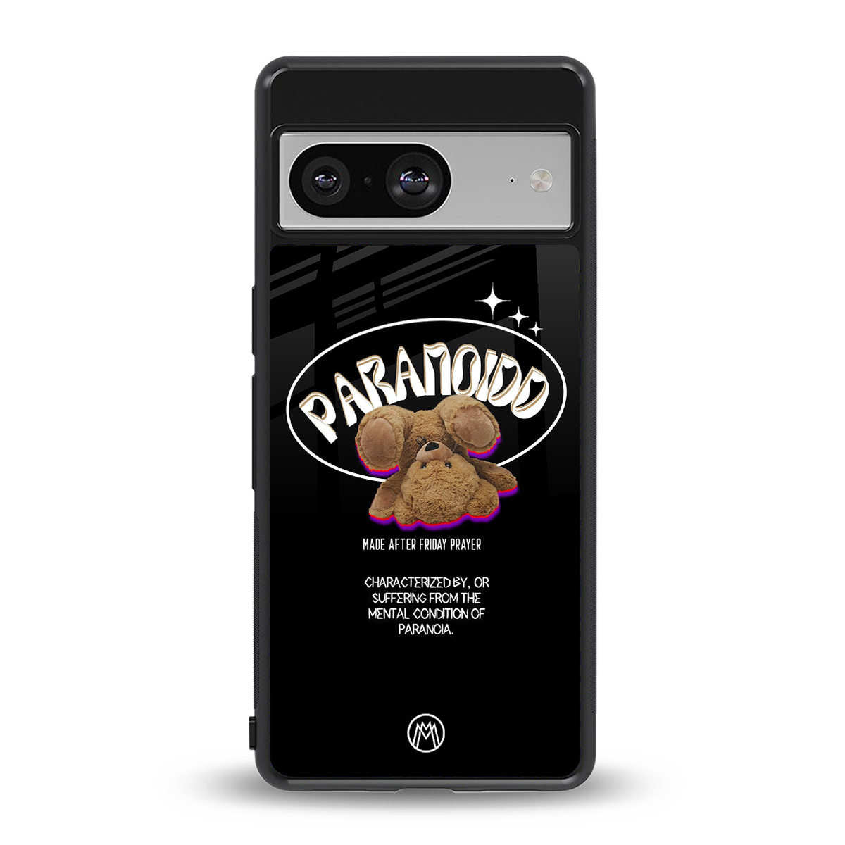 paranoid back phone cover | glass case for Google Pixel 8
