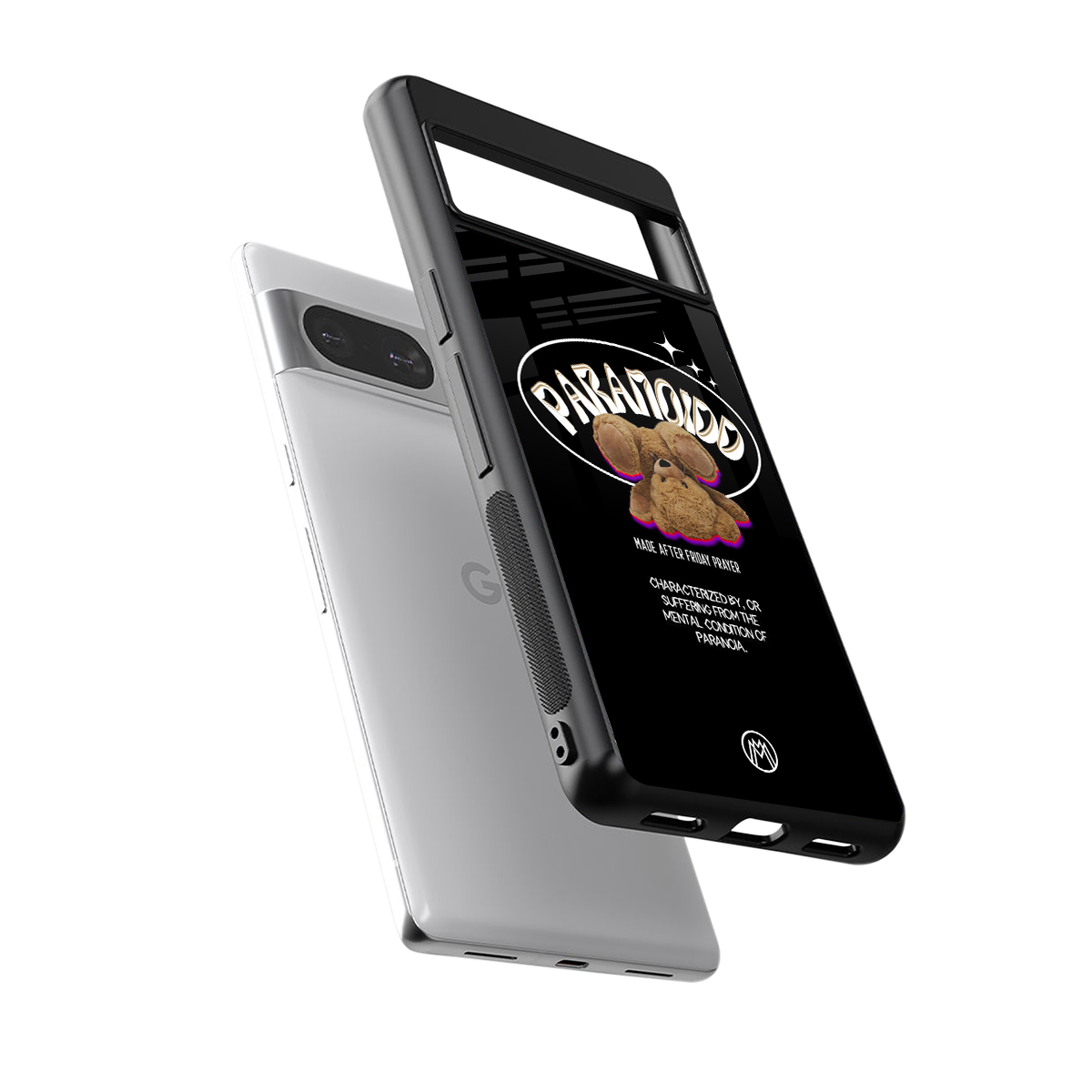 paranoid back phone cover | glass case for Google Pixel 8