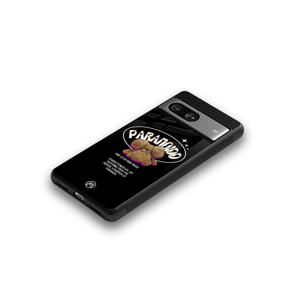 paranoid back phone cover | glass case for Google Pixel 8